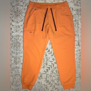 Figs Peach / Orange Zamora Jogger Scrub Pants PO# 4238